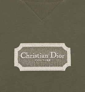 Christian Dior Couture Relaxed-Fit T-Shirt • Green Cotton Jersey