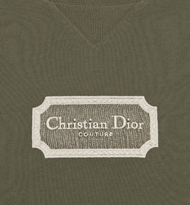 Christian Dior Couture Relaxed-Fit T-Shirt • Green Cotton Jersey
