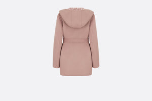 Cropped Coat with Hood and Belt • Rose Des Vents Double-Sided Wool