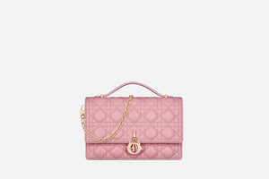 Miss Dior Top Handle Bag • Melocoton Pink Cannage Lambskin