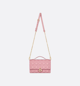 Miss Dior Top Handle Bag • Melocoton Pink Cannage Lambskin