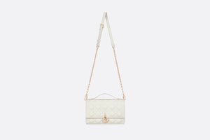 Miss Dior Top Handle Bag • Latte Cannage Lambskin