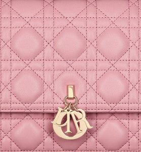 Miss Dior Top Handle Bag • Melocoton Pink Cannage Lambskin