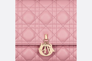 Miss Dior Top Handle Bag • Melocoton Pink Cannage Lambskin