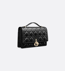 Miss Dior Top Handle Bag • Black Cannage Lambskin