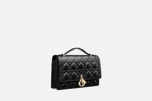 Miss Dior Top Handle Bag • Black Cannage Lambskin