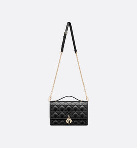 Miss Dior Top Handle Bag • Black Cannage Lambskin