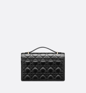 Miss Dior Top Handle Bag • Black Cannage Lambskin