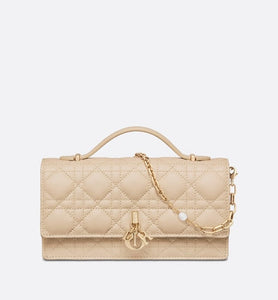 Miss Dior Mini Bag • Powder Beige Cannage Lambskin