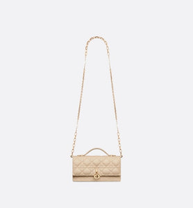 Miss Dior Mini Bag • Powder Beige Cannage Lambskin
