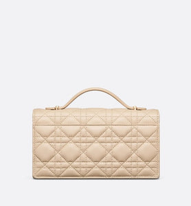 Miss Dior Mini Bag • Powder Beige Cannage Lambskin