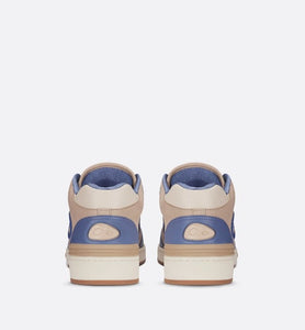 B57 Mid-Top Sneaker • Blue and Cream Smooth Calfskin and Beige Suede