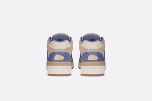 B57 Mid-Top Sneaker • Blue and Cream Smooth Calfskin and Beige Suede