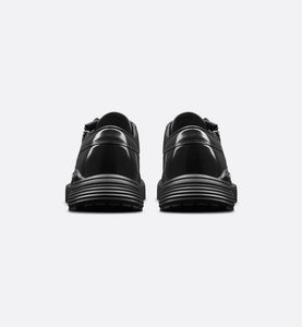 Dior Combat Derby Shoe • Black Polished Calfskin with Beige and Black Dior Oblique Jacquard