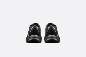 Dior Combat Derby Shoe • Black Polished Calfskin with Beige and Black Dior Oblique Jacquard