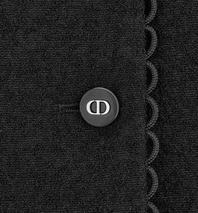 Cropped Jacket • Black Double-Sided Virgin Wool Bouclé