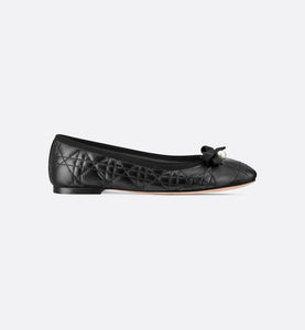 Dior Ballet Flat • Black Quilted Cannage Calfskin