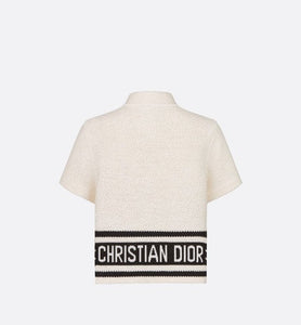 Dior★素敵！Short-Sleeved Dior Mariniere Jacket Short-Sleeved Dior Marinière Jacket • White and Black Cotton