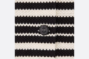 Short-Sleeved Dior Marinière Jacket • White and Black Cotton
