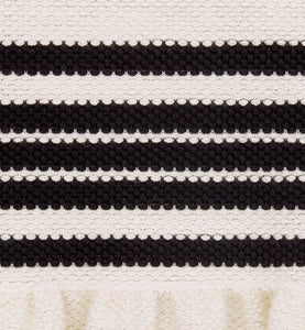 Dior Marinière Mid-Length Skirt • White and Black Cotton and Silk Knit