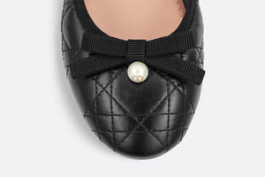Dior Ballet Flat • Black Quilted Cannage Calfskin