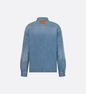 Overshirt • Blue Cotton-Blend Twill