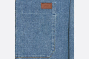 Overshirt • Blue Cotton-Blend Twill