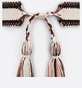 J'Adior Bracelet Set • Pastel Peyote Green and Beige Embroidery with Matte Gold-Finish Metal