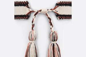 J'Adior Bracelet Set • Pastel Peyote Green and Beige Embroidery with Matte Gold-Finish Metal