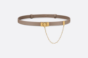 ★Dior★Dior Caro ベルト Dior Caro Belt • Warm Taupe Smooth Calfskin and White Glass