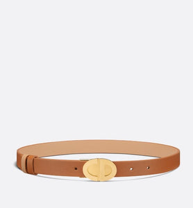 Forever Dior Reversible Belt • Golden Saddle and Biscuit Smooth Calfskin, 22 MM