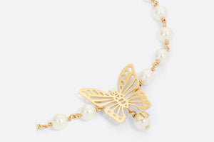 Dior Métamorphose Choker • Gold-Finish Metal and White Resin Pearls