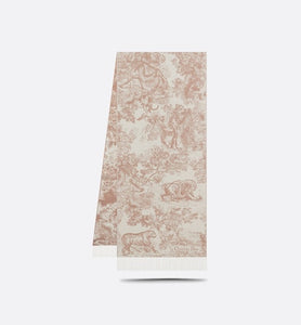 Toile de Jouy Sauvage Scarf • Rose Des Vents Cashmere and Wool