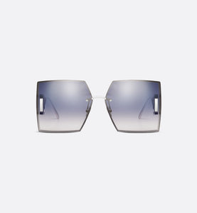 30Montaigne S7U • Gray Gradient Mirrored Square Sunglasses
