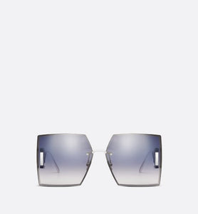 30Montaigne S7U • Gray Gradient Mirrored Square Sunglasses