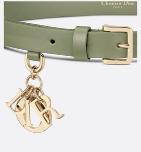 Miss Dior Belt • Pastel Peyote Green Smooth Calfskin, 20 MM