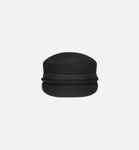 DiorTravel Cap • Black Wool Felt