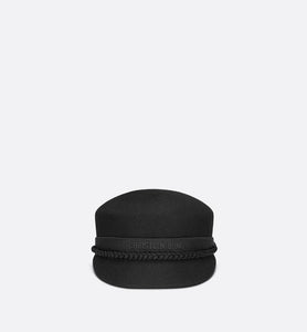DiorTravel Cap • Black Wool Felt
