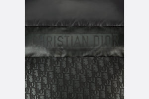 Cropped Puffer Jacket • Black Dior Oblique Lacquered Technical Fabric and Cotton