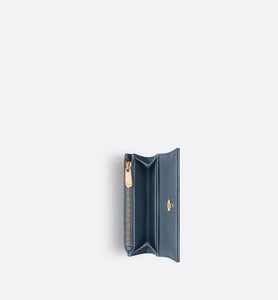 XS Miss Dior Wallet • Pastel Midnight Blue Cannage Lambskin