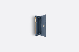 XS Miss Dior Wallet • Pastel Midnight Blue Cannage Lambskin