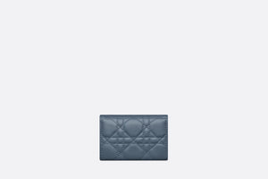 XS Miss Dior Wallet • Pastel Midnight Blue Cannage Lambskin