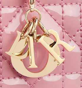 Lady Dior 5-Gusset Card Holder • Melocoton Pink Patent Cannage Calfskin