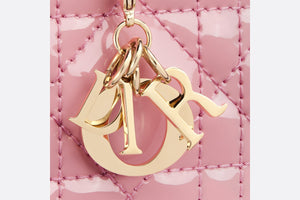 Lady Dior 5-Gusset Card Holder • Melocoton Pink Patent Cannage Calfskin