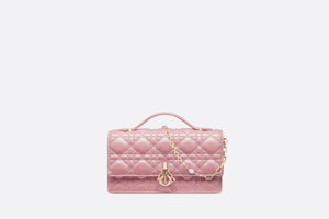 Miss Dior Mini Bag • Melocoton Pink Pearlescent Cannage Lambskin