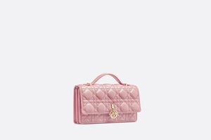 Miss Dior Mini Bag • Melocoton Pink Pearlescent Cannage Lambskin