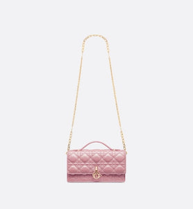 Miss Dior Mini Bag • Melocoton Pink Pearlescent Cannage Lambskin