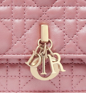 Miss Dior Mini Bag • Melocoton Pink Pearlescent Cannage Lambskin