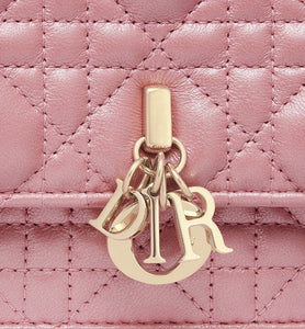 Miss Dior Mini Bag • Melocoton Pink Pearlescent Cannage Lambskin