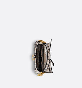 Saddle Bag • Beige Multicolor Butterfly Bandana Embroidery
